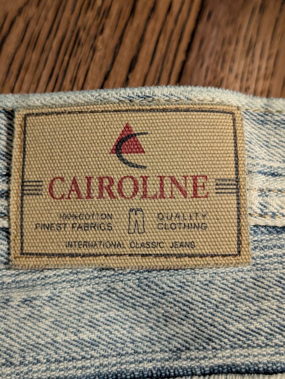 The Cairo Line "Cargos" Relaxed Jeans, Light Blue Stripe - Picture 9 of 14